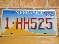 USEDナンバープレート　ネブラスカ　NE