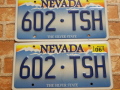 USEDペアプレート　ネバダ　ＮＶ