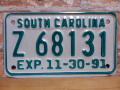 USEDモーターサイクル ナンバープレート  サウスカロライナ