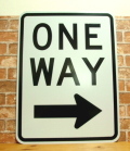 ONE WAY SQUARE SIGN