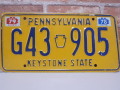 USEDナンバープレート　ペンシルベニア　ＰＡ