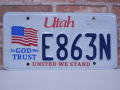 USEDナンバープレート　 ユタ　UＴ