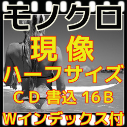 ハーフ　モノクロフィルム現像+インデックス１枚+ＣＤ書き込み(高解像度16B)Ｂ＆Ｗ現像