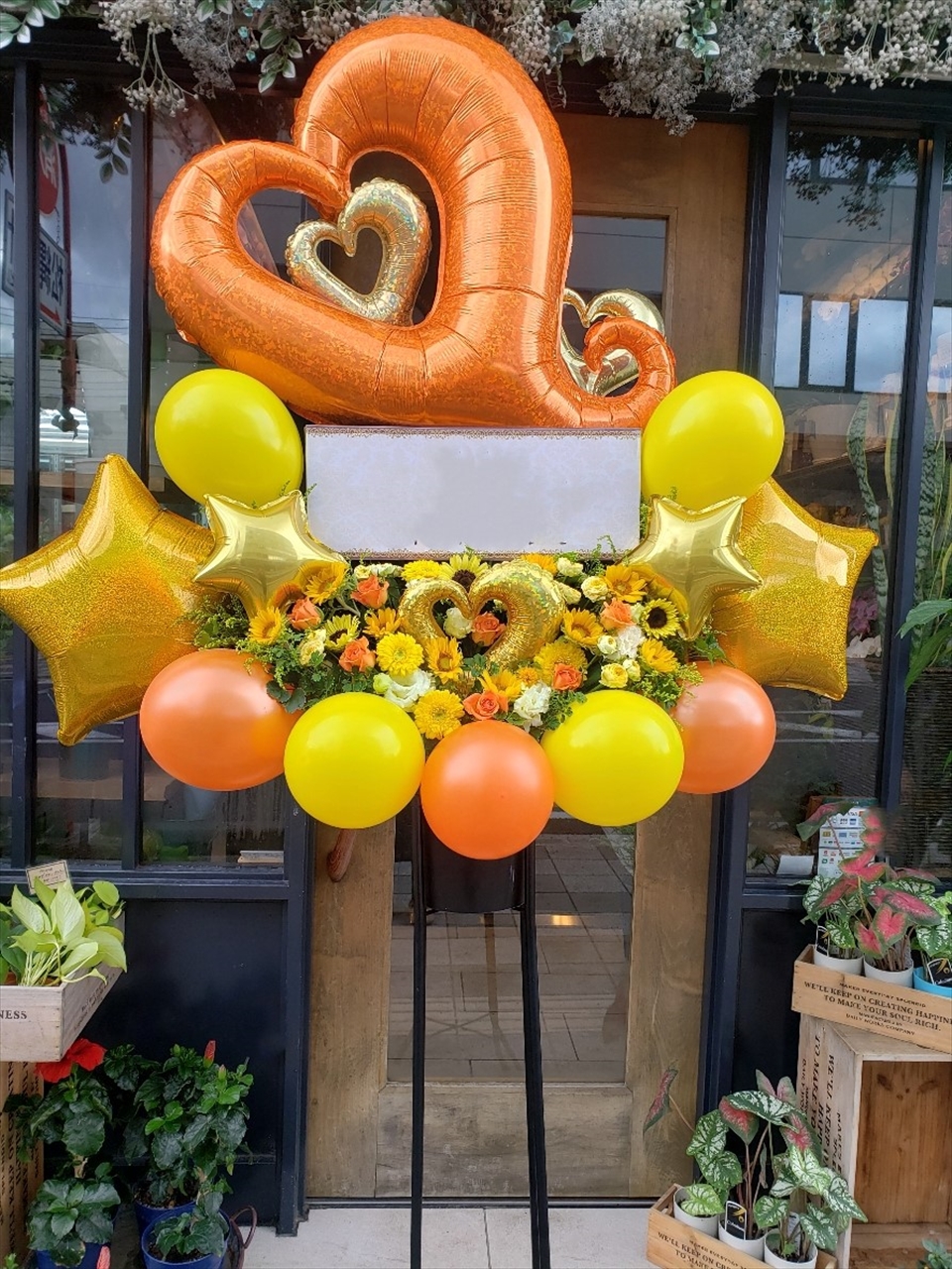 バルーンスタンド花　バルーンスタンドフラワー