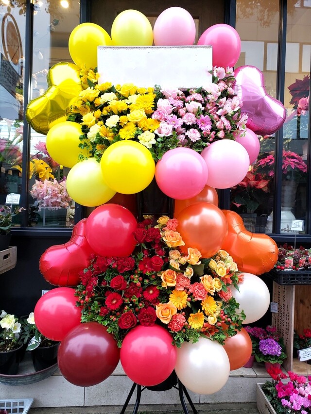 バルーンスタンド花　バルーンスタンドフラワー