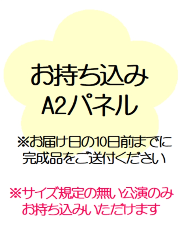 お持ち込みA2パネル設置