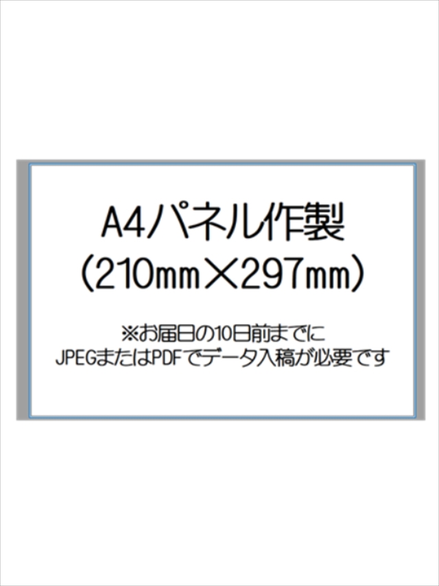 A4パネル作成