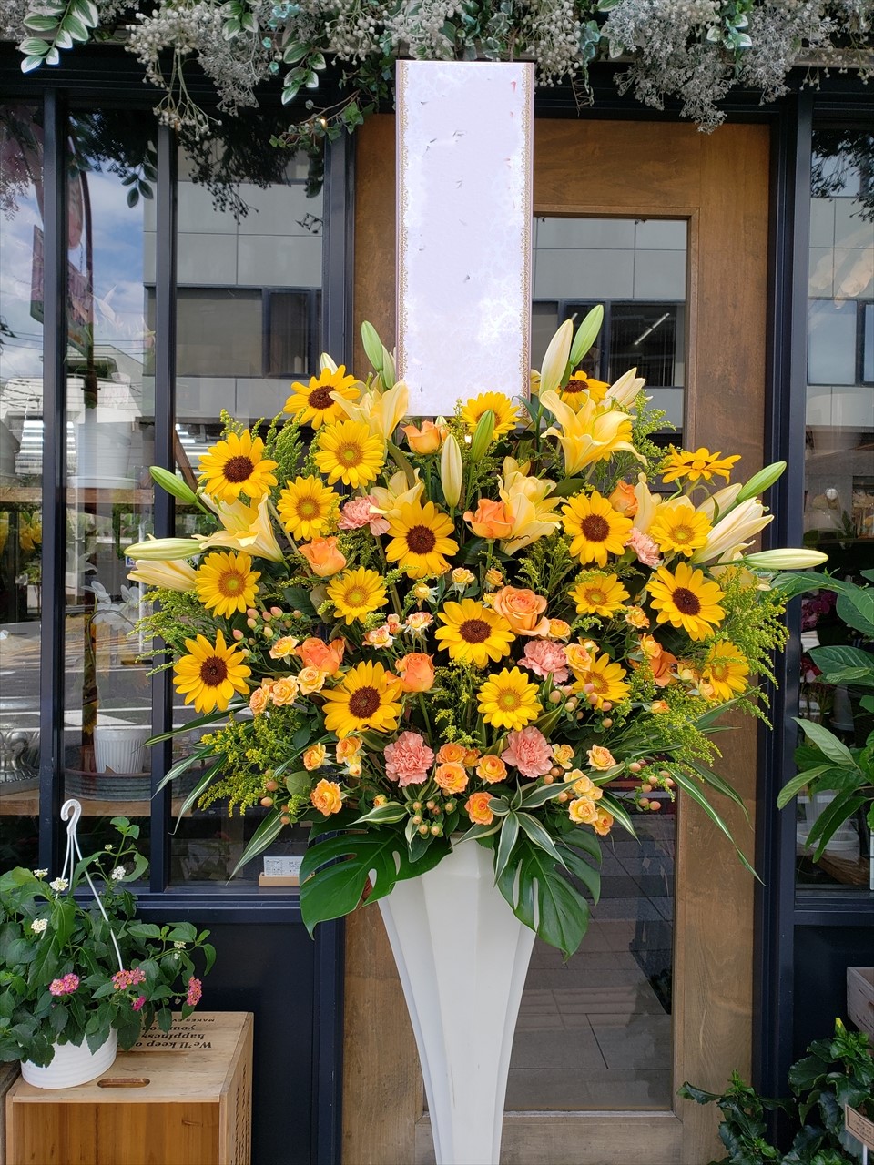 ホワイトポールスタンド1段【さいたま市限定】室内用