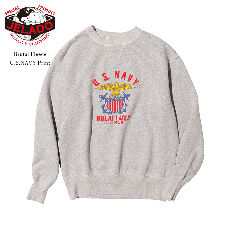 JELADO Brutal Fleece U.S.NAVY Print