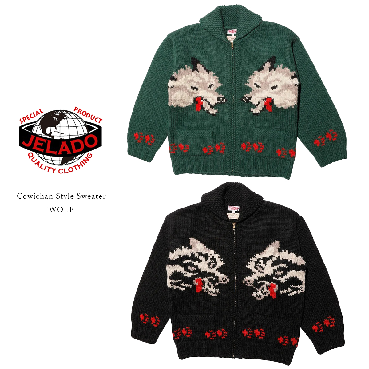 JELADO Cowichan Style Sweater WOLF