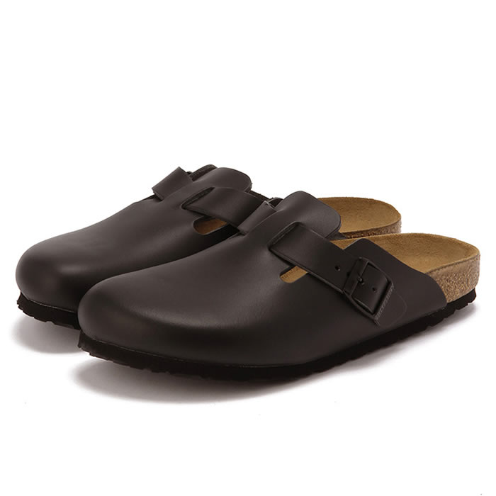 ビルケンシュトック　ボストン　サンダル　クロッグ　BIRKENSTOCK　#060191/#060193　Boston BLACK SMOOTH LEATHER 〔SK〕