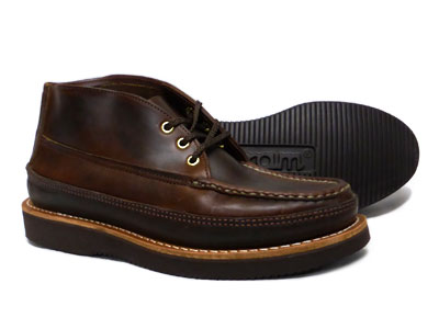 ラッセルモカシン オーストリッチ 黒 8D 遠き