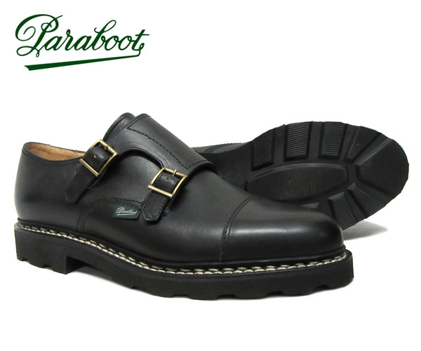 パラブーツ ウィリアム メンズ ダブルモンク ビジネス *ブラック Paraboot William 981412 NOIR ノアール ウイリアム BLACK〔FL〕