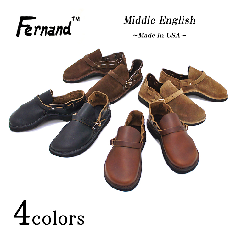 FERNAND LEATHER フェルナンドレザー MIDDLE ENGLISH Fernand Leather (フェルナンドレザー) Middle English [BROWN]