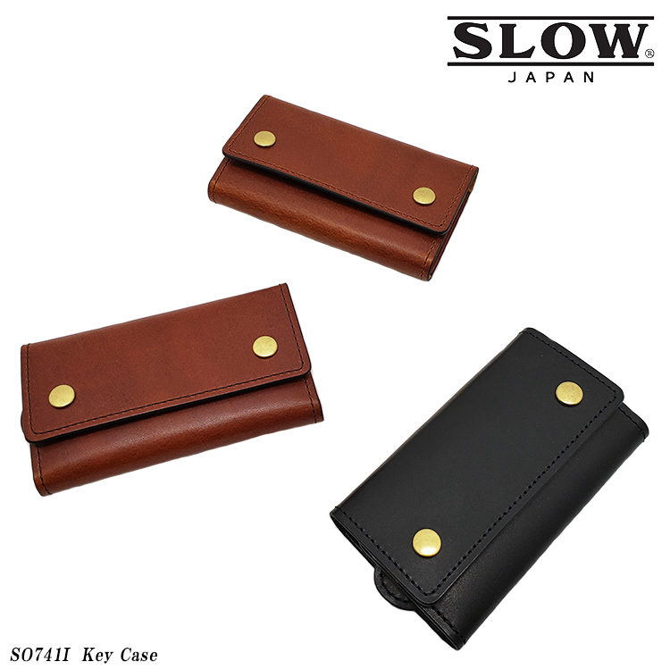 SLOW スロウ Key Case キーケース SO741I HERBIE LEATHERシリーズ メンズ レザー ブラック/キャメル/ブラウン