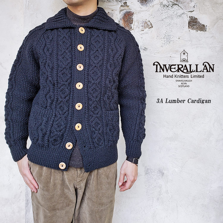 Inver Allan インバーアラン Crew Neck Shetland Knit Shaggy シャギー 