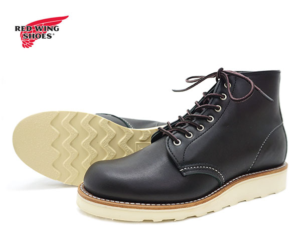 レッドウィング REDWING 3450 レディース ブーツ ラウンド トゥ ブラック バウンダリー レザー レッドウイング