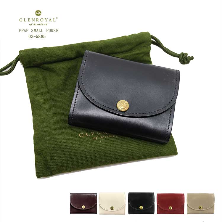 【新品未使用】グレンロイヤル　FLAP SMALL PURSE 3つ折り 財布 GLENROYAL グレンロイヤル フラップ付き 3つ折り財布 FLAP SMALL