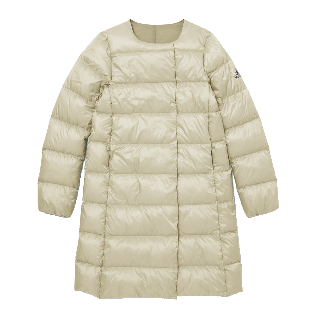 PYRENEX / MALADETA ノーカラーダウンコート 軽さと保温性能が魅力のノーカラーダウンコート＊