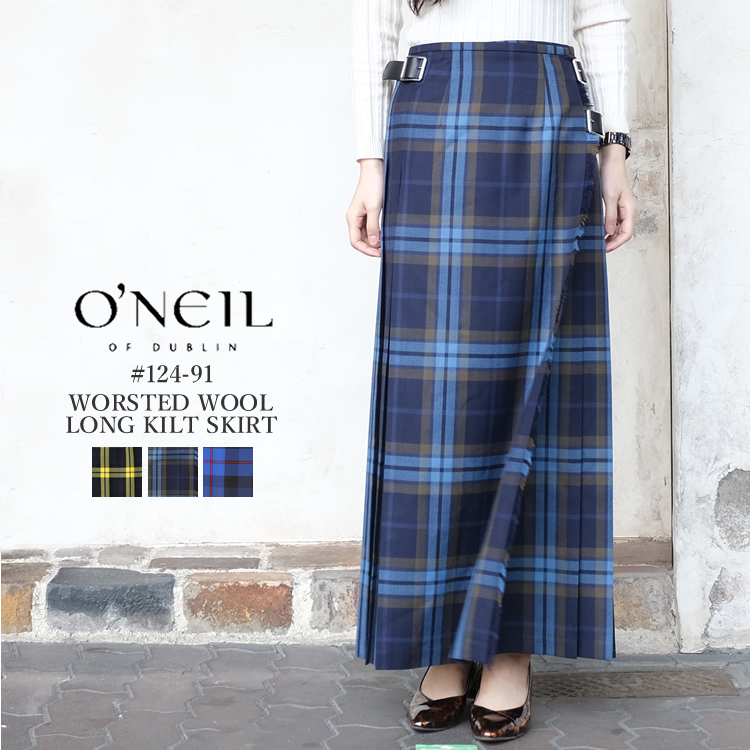 未使用品　オニールオブダブリン×Dessin　チェック柄　ロングプリーツスカート 未使用品 オニールオブダブリン×Dessin チェック柄 ロング