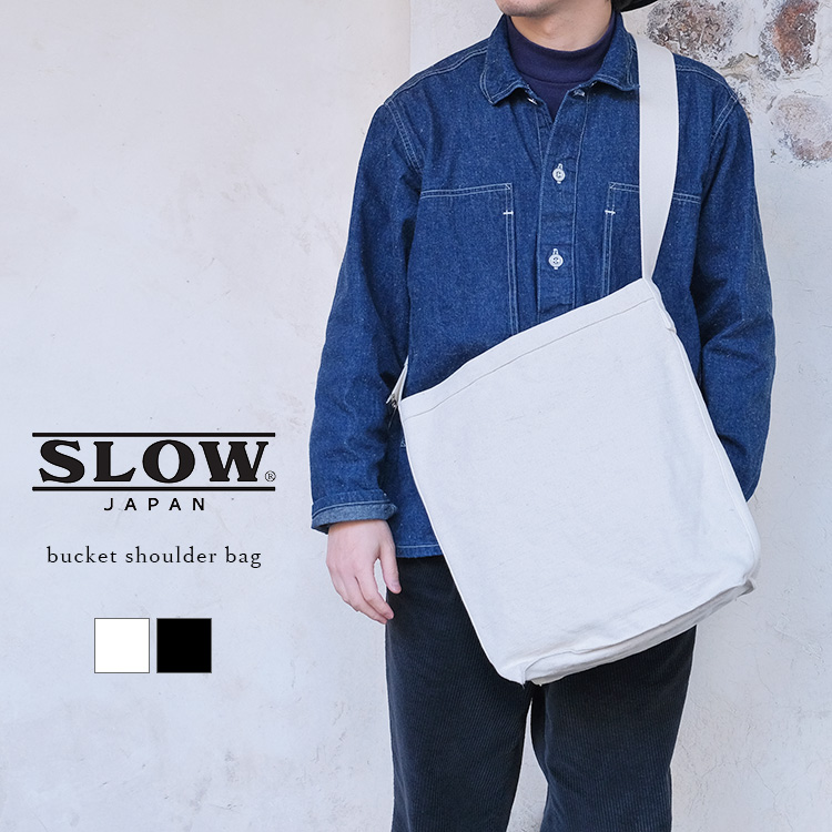 ＜クーポン対象外＞SLOW スロウ Bucket Shoulder Bag バケットショルダーバッグ 586S110K truckシリーズ コットンリネン ユニセックス