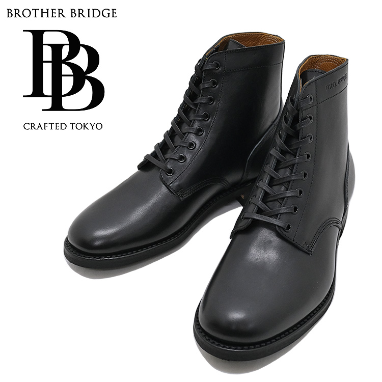 BROTHER BRIDGE ブラザーブリッジ ESCAPE エスケープ Vintage BLK Calf カーフレザー 牛革 レザー ブラック M43 ミリタリー メンズ 〔FL〕