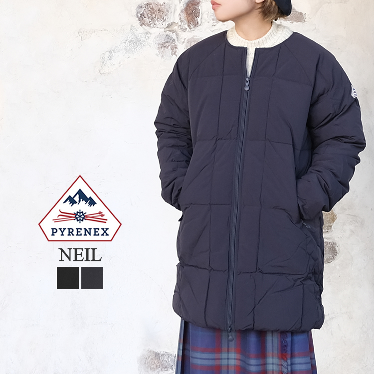 ピレネックス ニール ダウンコート レディース メンズ ユニセックス アウター PYRENEX NEIL DOWN COAT LADIES MENS ブラック/ディープインク/ネイビー XS/S/M HMQ044