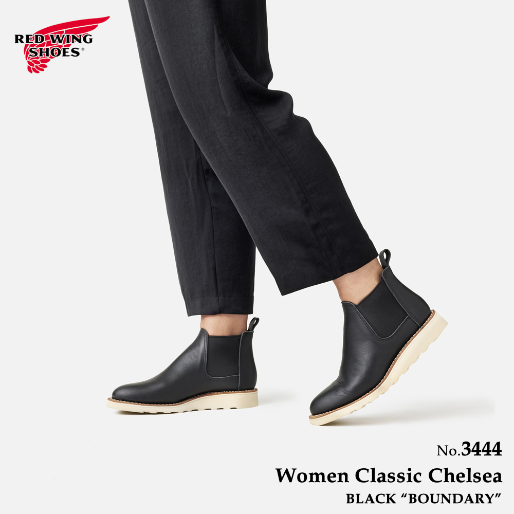 レッドウィング REDWING 3444 レディース CLASSIC CHELSEA ブラック サイドゴア クラシック チェルシー ブーツ レッドウイング