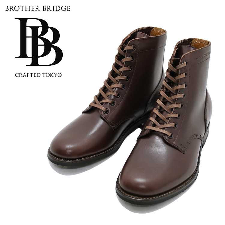 BROTHER BRIDGE ブラザーブリッジ ESCAPE エスケープ Vintage BRN Calf カーフレザー 牛革 レザー ブラウン M43 ミリタリー メンズ 〔FL〕