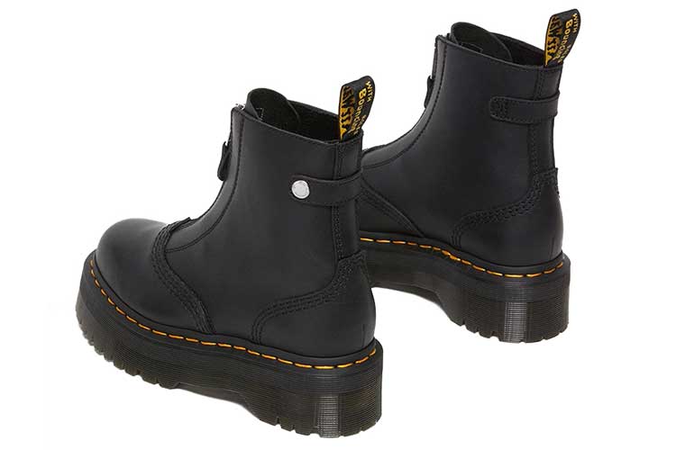 人気！【Dr Martens】ジェッタ センダル レザー ブーツ ドクターマーチン ジェッタ レディース 厚底 ブーツ ジップ