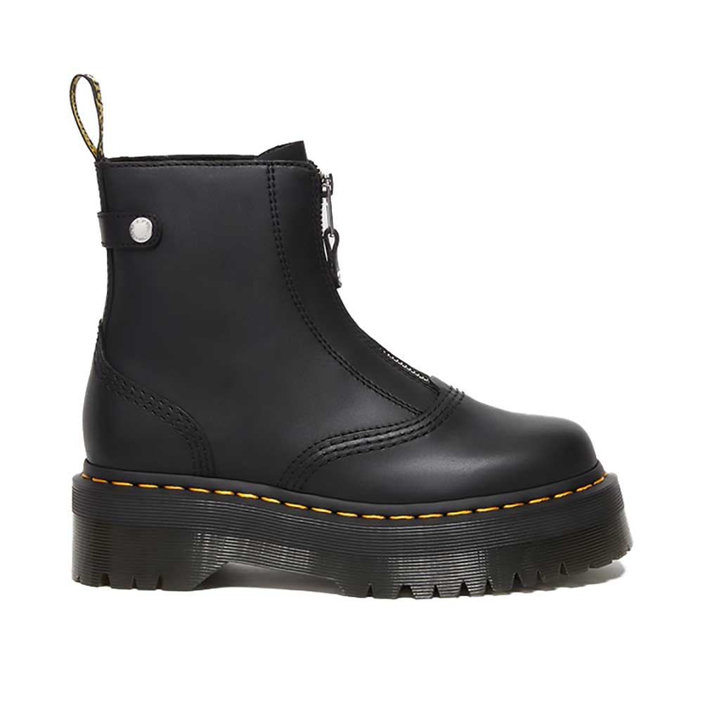 Dr. Martens ブラックレザー 厚底ブーツ ドクターマーチン 8ホールブーツ UK5 レザーブーツ ブラック