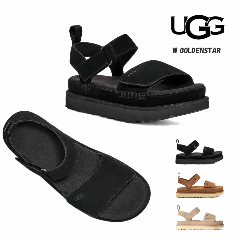 #UGGサンダル　23センチ UGG ゴールデングロウ スライドサンダル ホワイト 23センチ