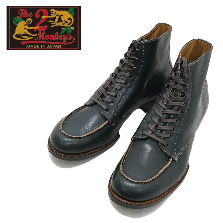 The 2 Monkeys ザトゥーモンキーズ Sportif スポルティフ FLISCO別注 Sapphire Kip サファイア キップ モカシン ブーツ メンズ 〔FL〕