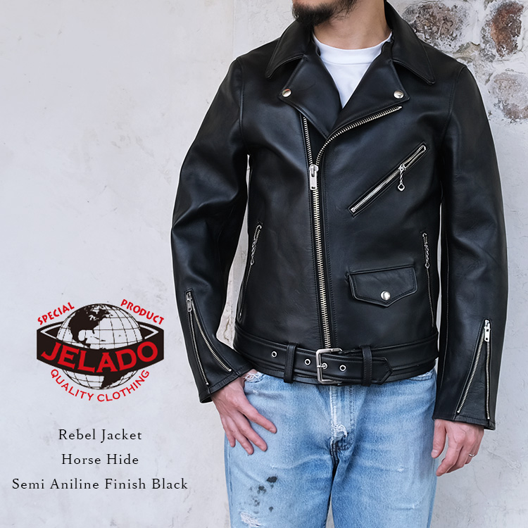 JELADO ジェラード SG71428 Rebel Jacket Horse Hide Semi Aniline