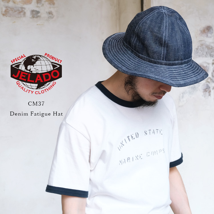 メール便可】JELADO ジェラード CM37 Denim Fatigue Hat デニム