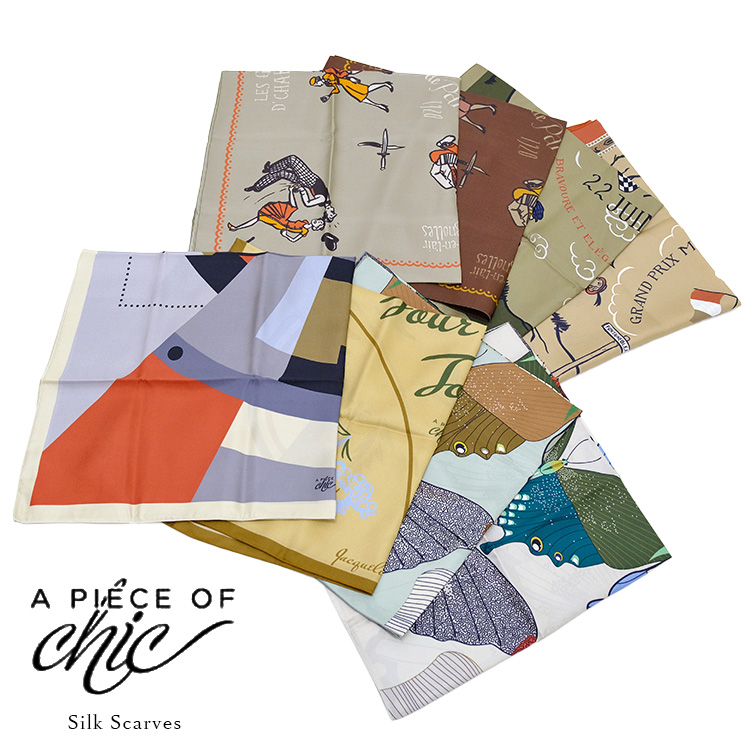 A PIECE OF CHIC アピースオブシック Silk Scarf シルクスカーフ