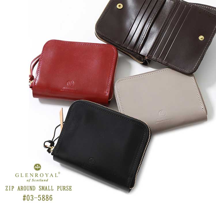 新品未使用✨GLEN グレンロイヤル　FLAP SMALL PURSE GLENROYAL[グレンロイヤル]FLAP SMALL PURSE 03-5885 << MIDLAND