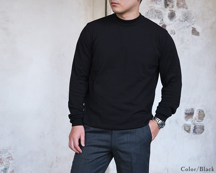 ICE COTTON LONG MOCKNECK