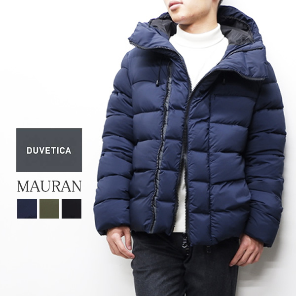 【美品】Duvetica ダウンベスト オリーブグリーン リブ編み Mサイズ 美品】Duvetica ダウンベスト オリーブグリーン リブ編み M