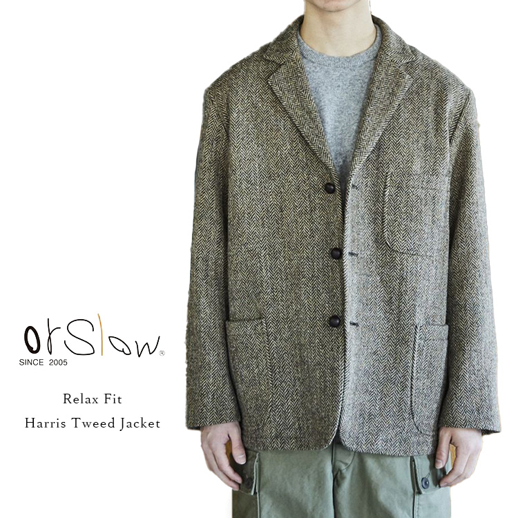 【★Sunil 】orslow オアスロウ　ハリスツイード　ジャケット orSlow オアスロウ 01-6153-H47 Relax Fit Harris Tweed Jacket