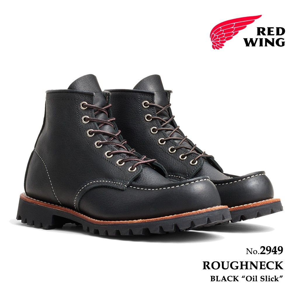 REDWING レッドウィング メンズ ブーツ ラフネック ブラック「オイル