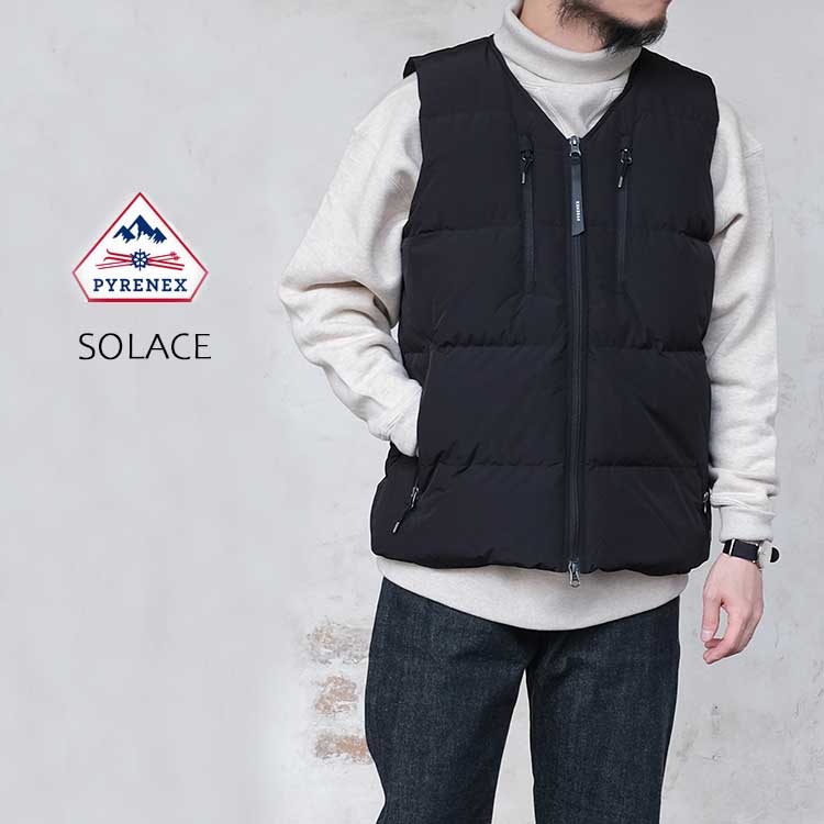 PYRENEX SOLACE メンズ ダウンベスト｜850FP・撥水・防風の高機能モデル