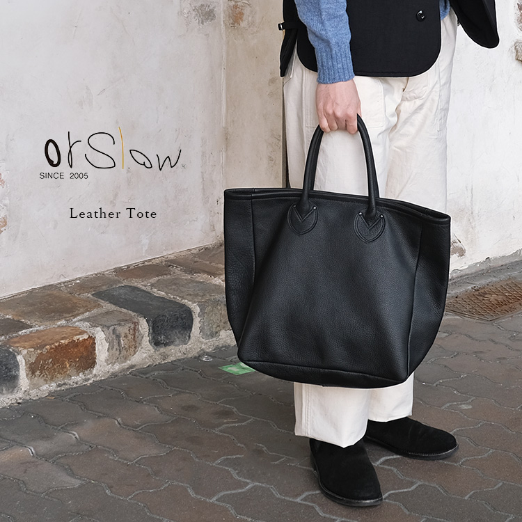 超レア★orSlow/オアスロウ LEATHER TOTE BAG トートバッグ 楽天市場】【orslow】オアスロウLeather Tote Bagレザートートバッグ