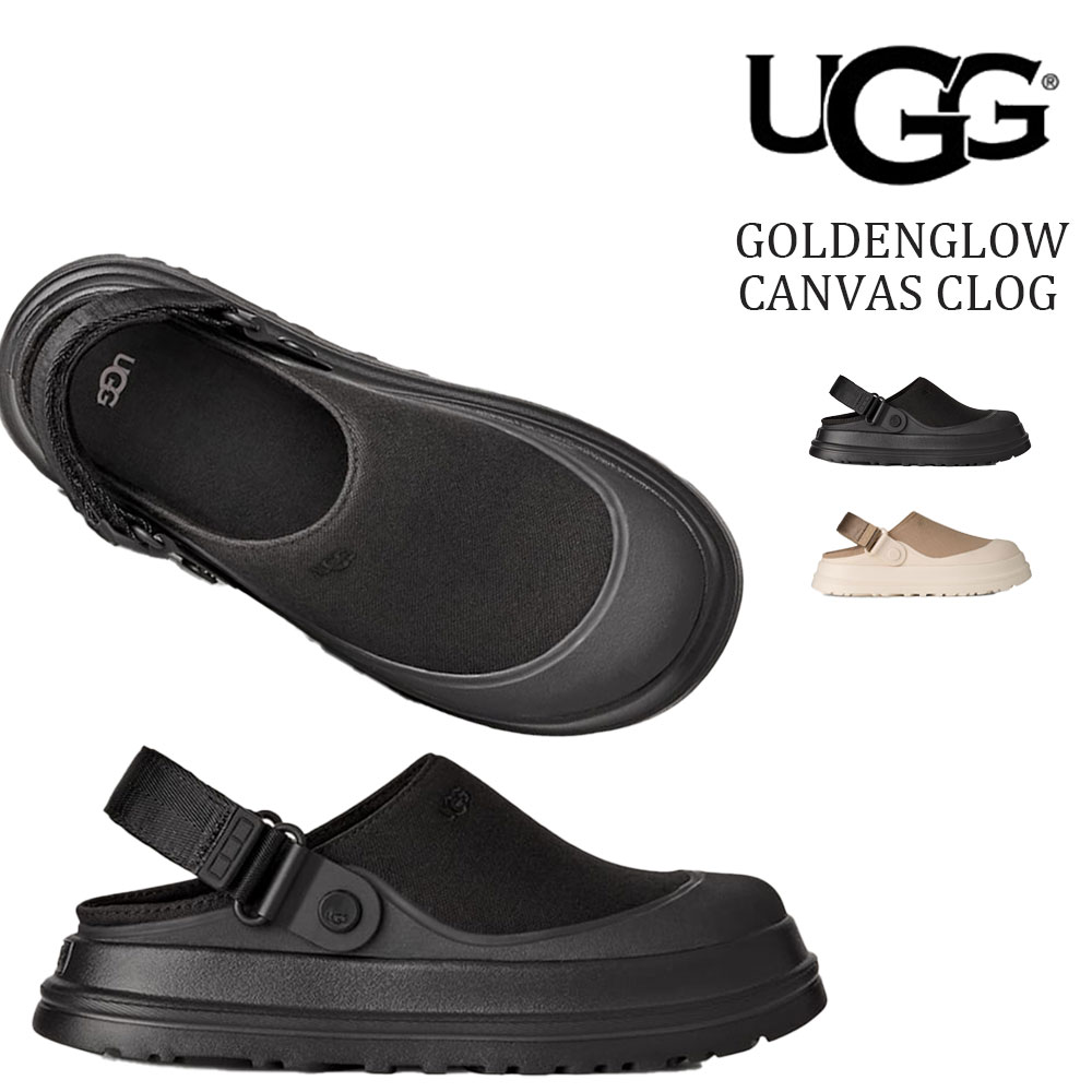 アグ レディース スリッポン シューズ  ゴールデングロウ キャンバス クロッグ UGG GOLDENGLOW CANVAS CLOG 1175295