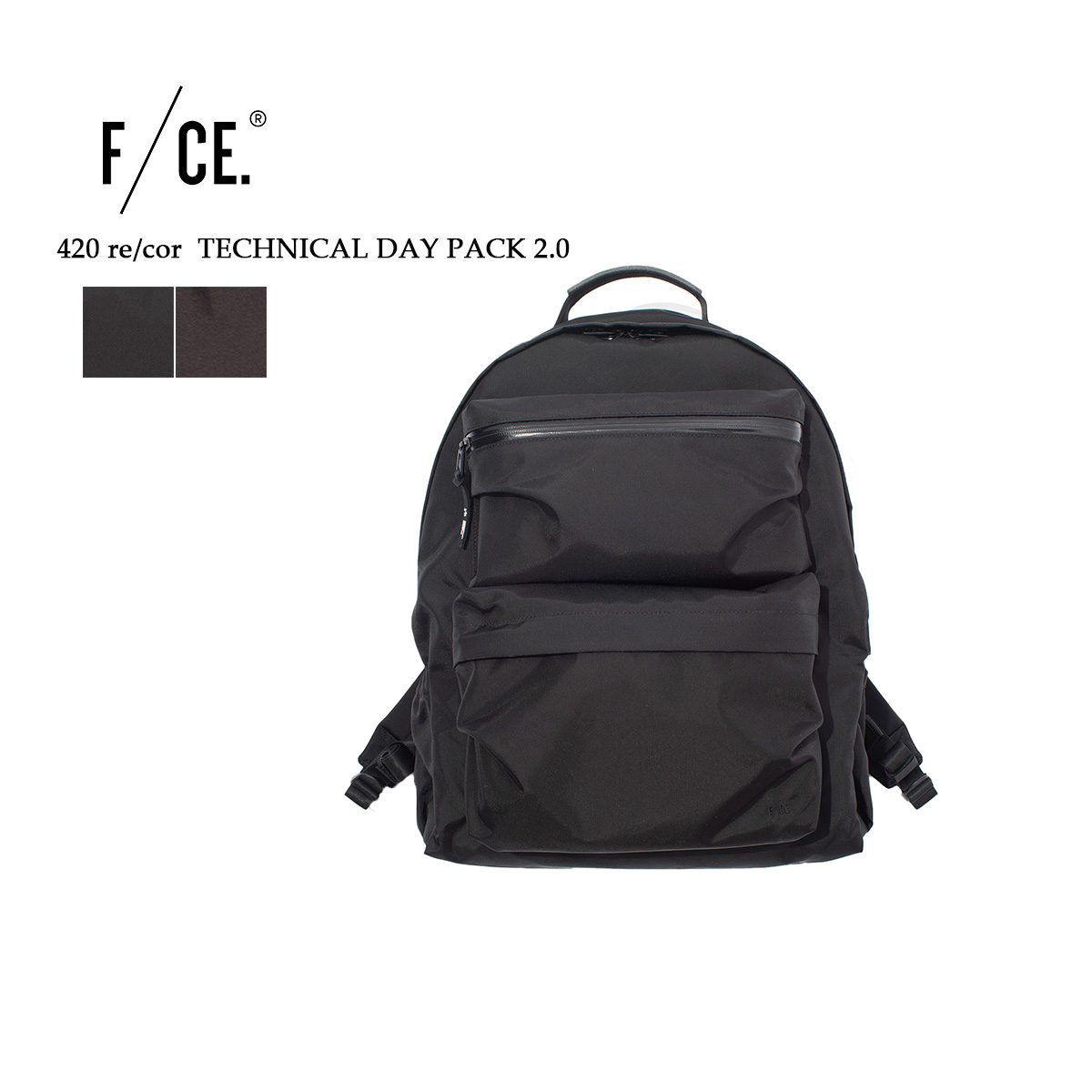 F/CE. エフシーイー 420 レコー テクニカル デイパック 2.0 420 re/cor  TECHNICAL DAY PACK 2.0 レディース メンズ FCD36262B0004 バックパック ナイロン 撥水 ブラック ブラウン