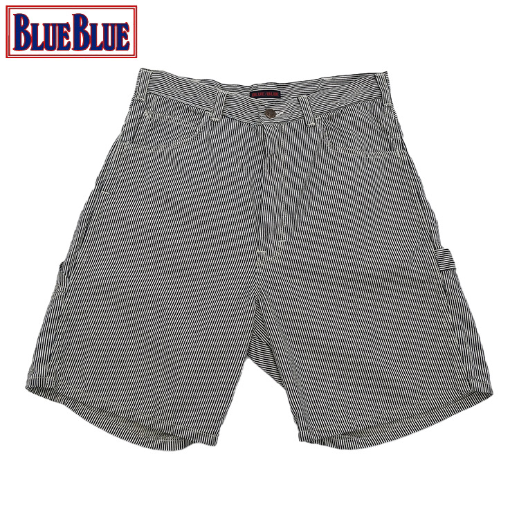 BLUE BLUE ブルーブルー ヒッコリー ペインターパンツ M ブルーブルー BLUE BLUE ヒッコリーペインターパンツ HRM XL