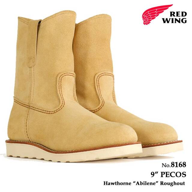 レッドウィング REDWING 8168 レッドウィング 9インチ ペコス ブーツ ホーソーン「アビリーン」ラフアウト