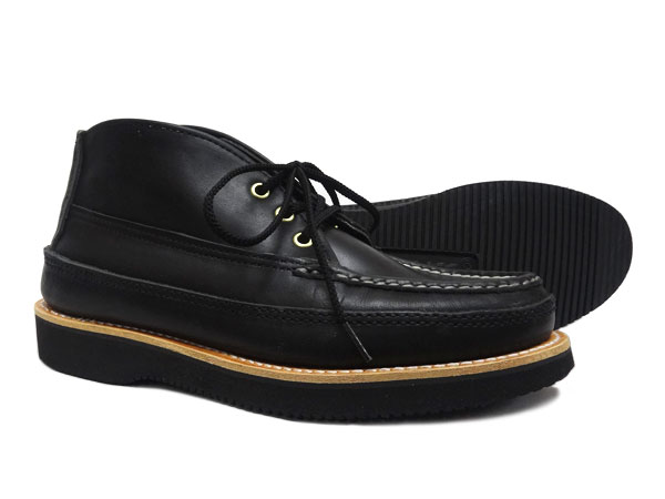 ラッセル　モカシン　スポーティング　クレー　チャッカ メンズ　レディース RUSSELL MOCCASIN　 ヴァンプ　ダブルモカシン　ブラック　クロムエクセル　200-27WB