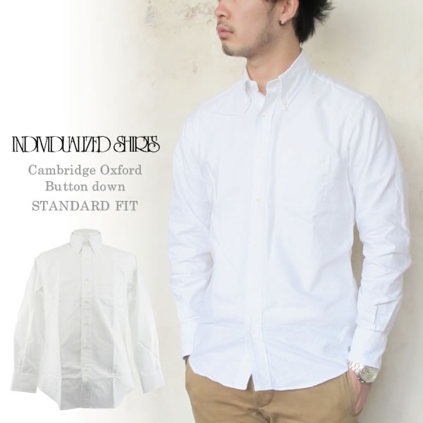 Individualized Shirts　CAMBRIDGEOXFORD　インディビジュアライズドシャツ　ケンブリッジオックスフォード　スタンダードフィット　ボタンダウン　メンズ〔FL〕