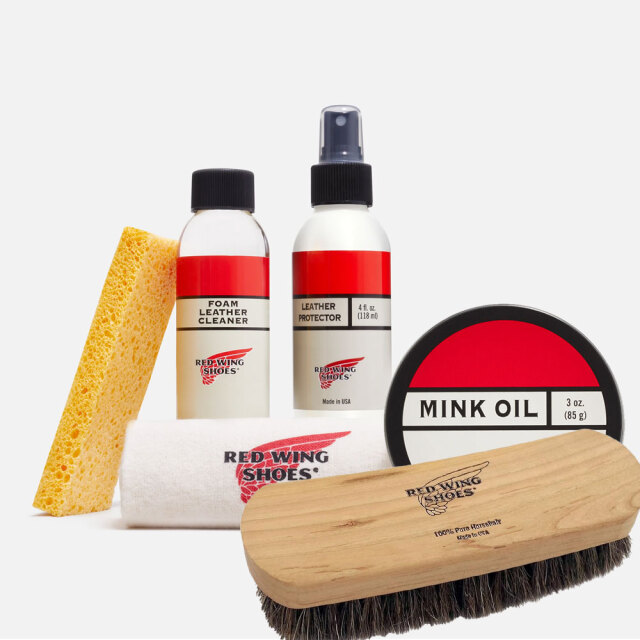 レッドウィング ミンクオイル5点スペシャルケアセット フォームクリーナー レザープロテクター ブラシ ケアクロス 純正ケア用品 【航空便対象外商品】